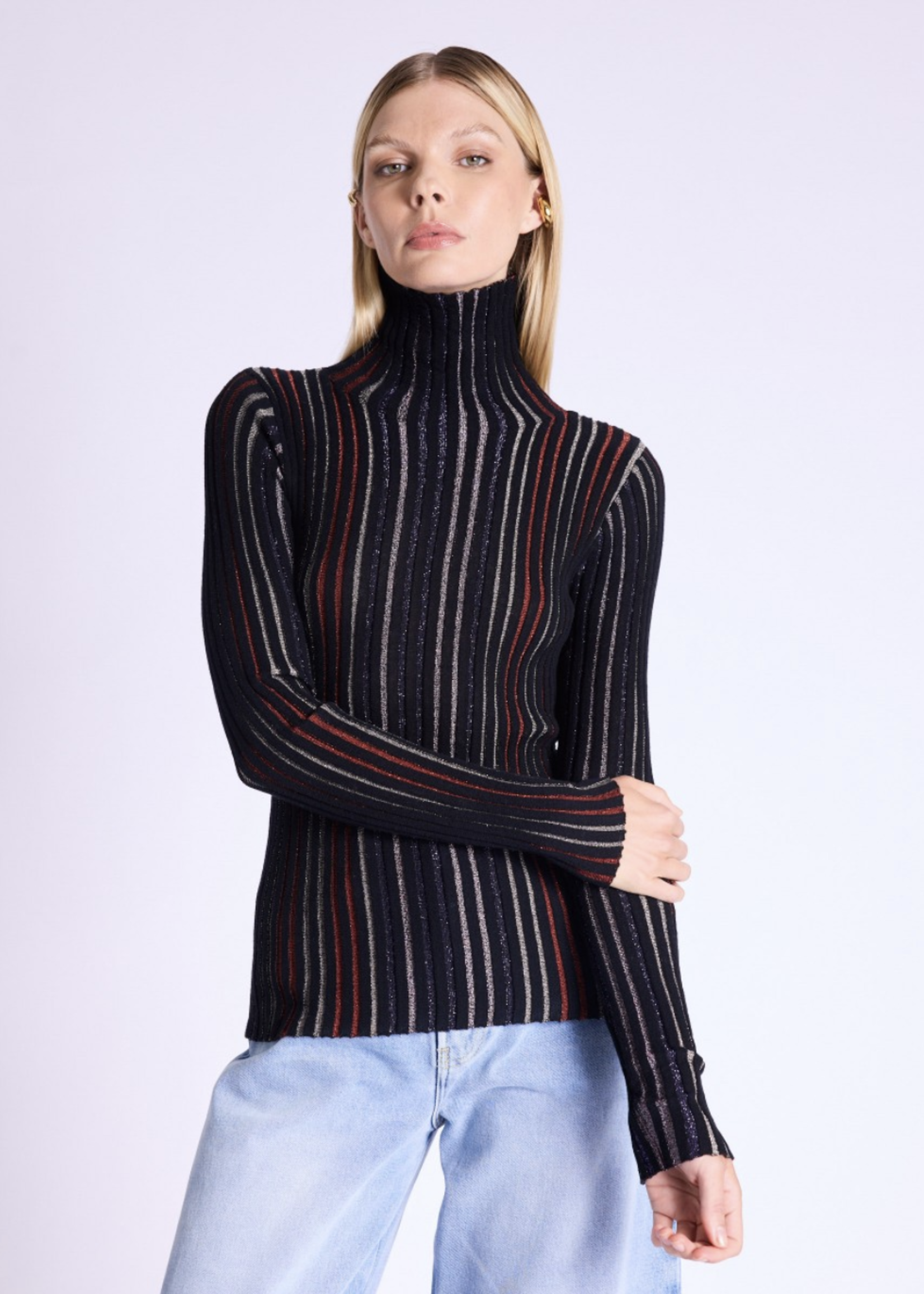 Lurex Turtleneck