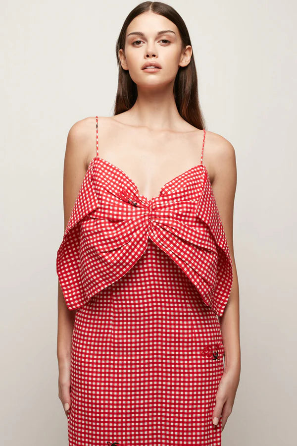 Bow Front Midi Dress