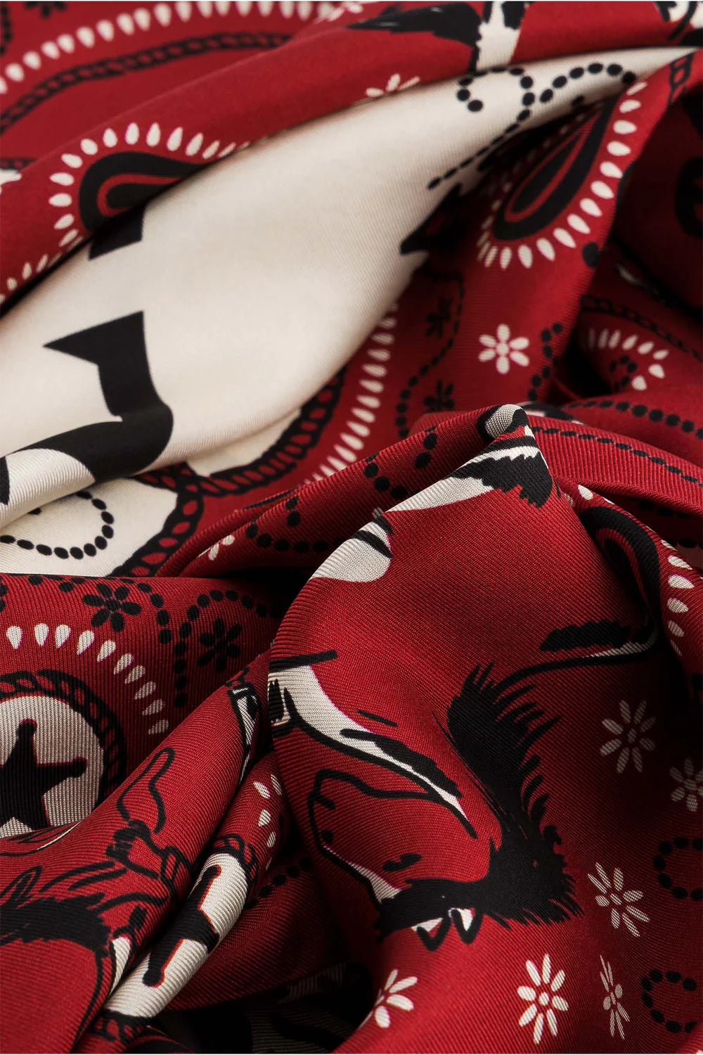 Far West Bordeaux Scarf Silk
