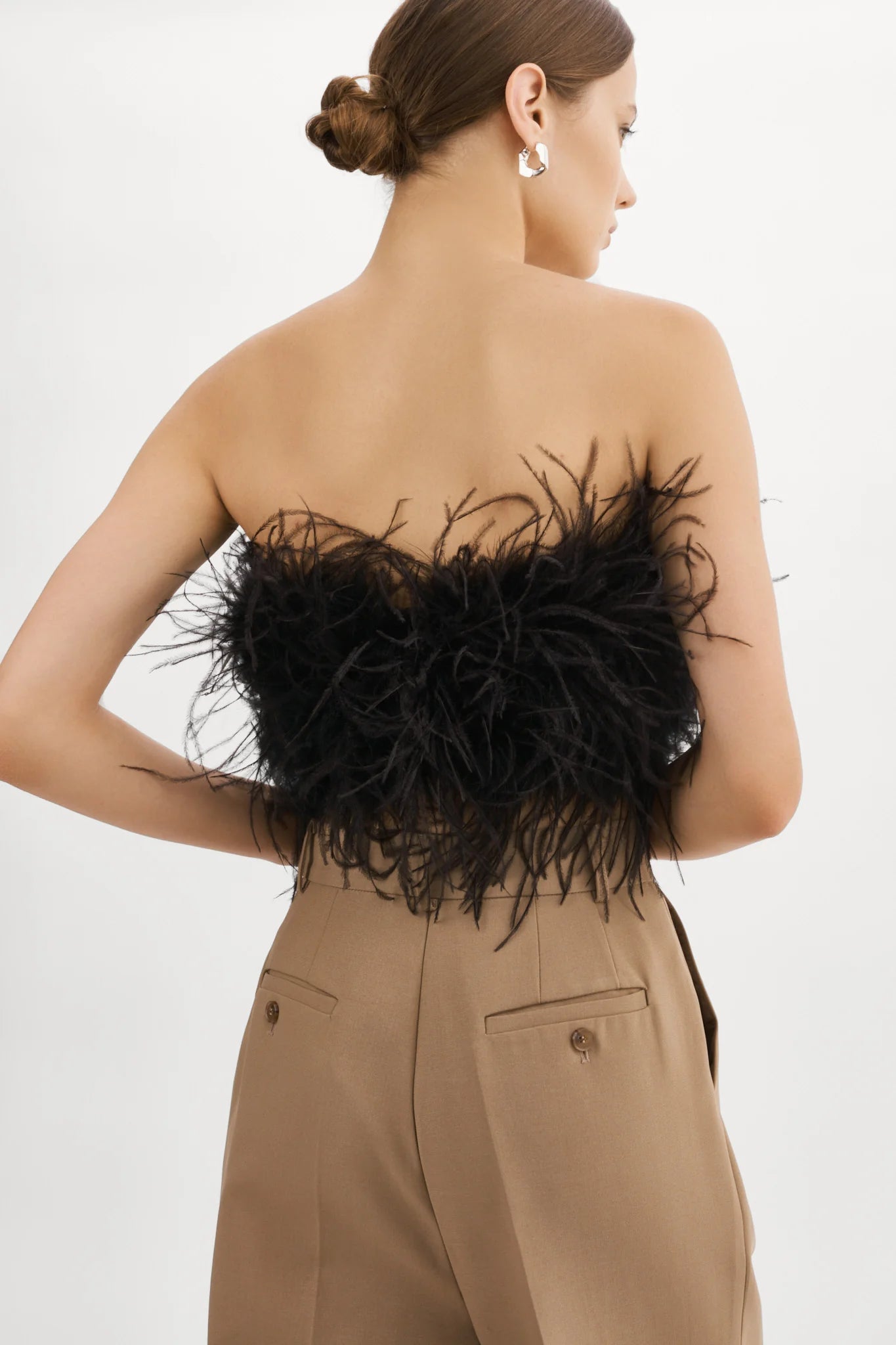 Zaina Feather Bustier