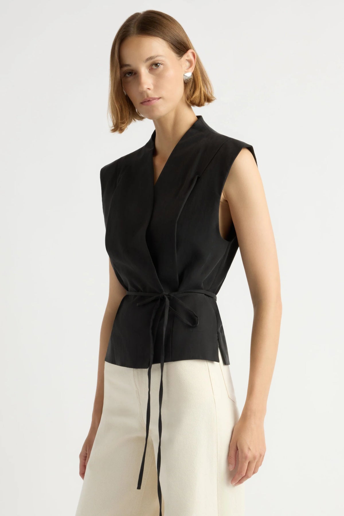 Leandra Tie Wrap Vest