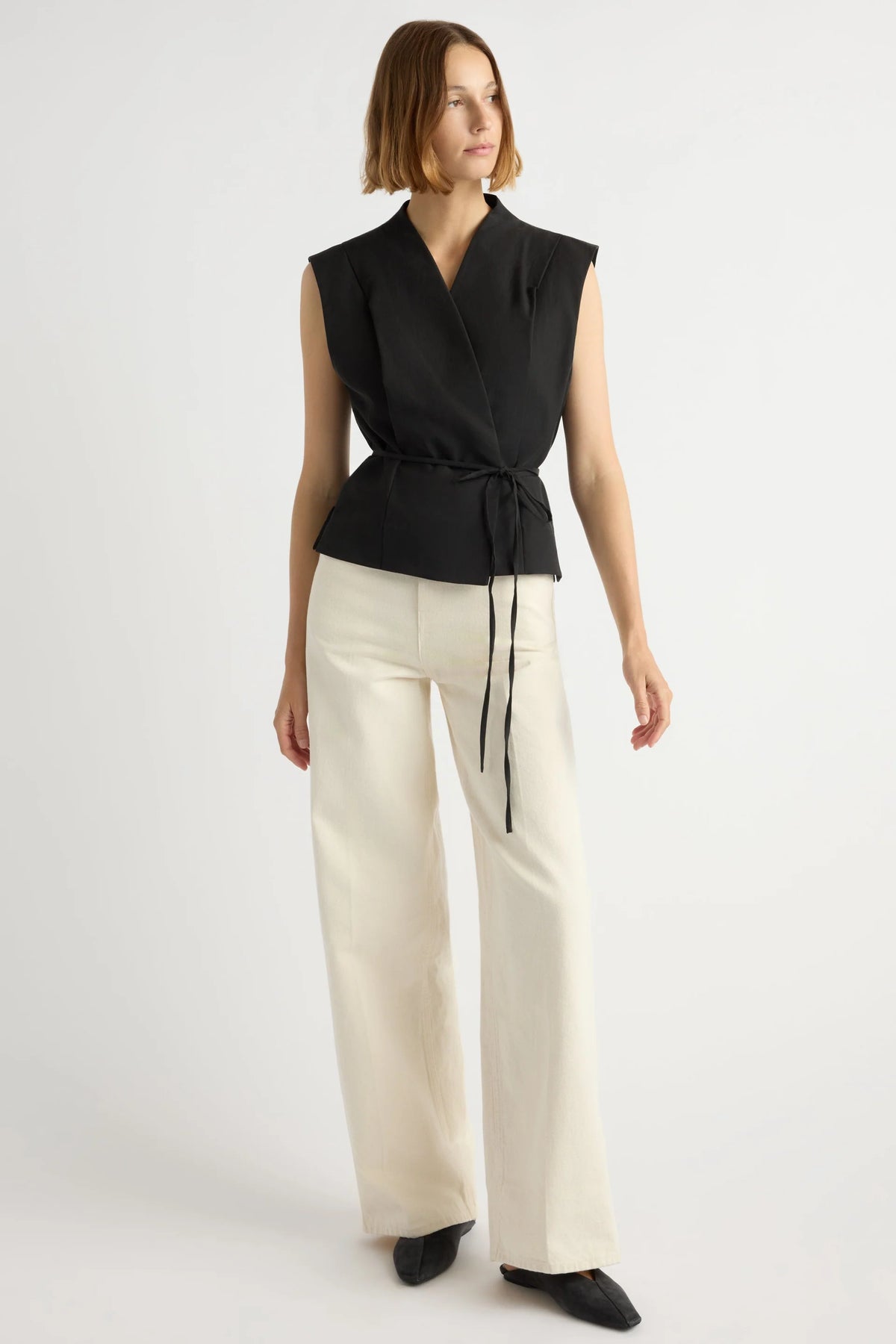 Leandra Tie Wrap Vest