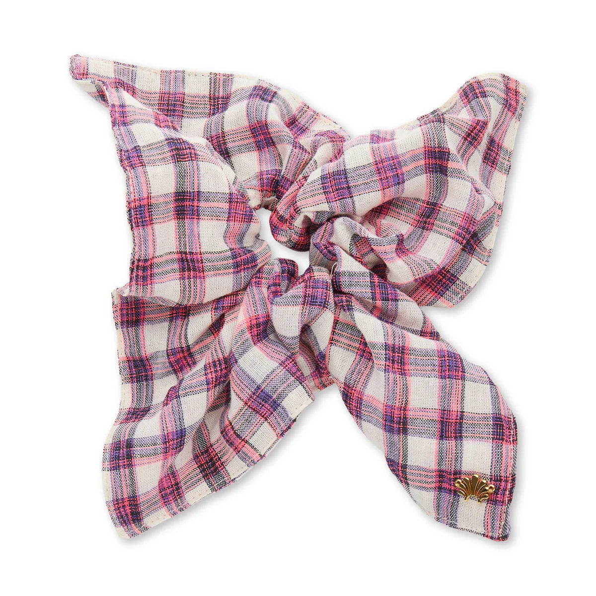 Wildberry Square Plaid Scrunchie