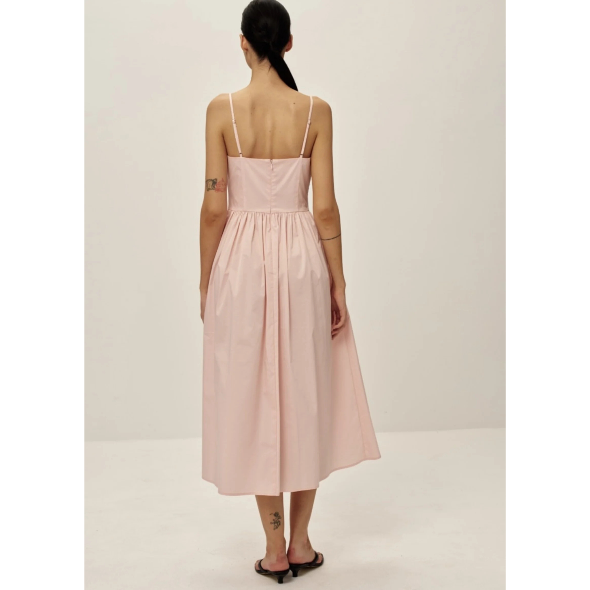 Elodie Celeste Poplin Dress