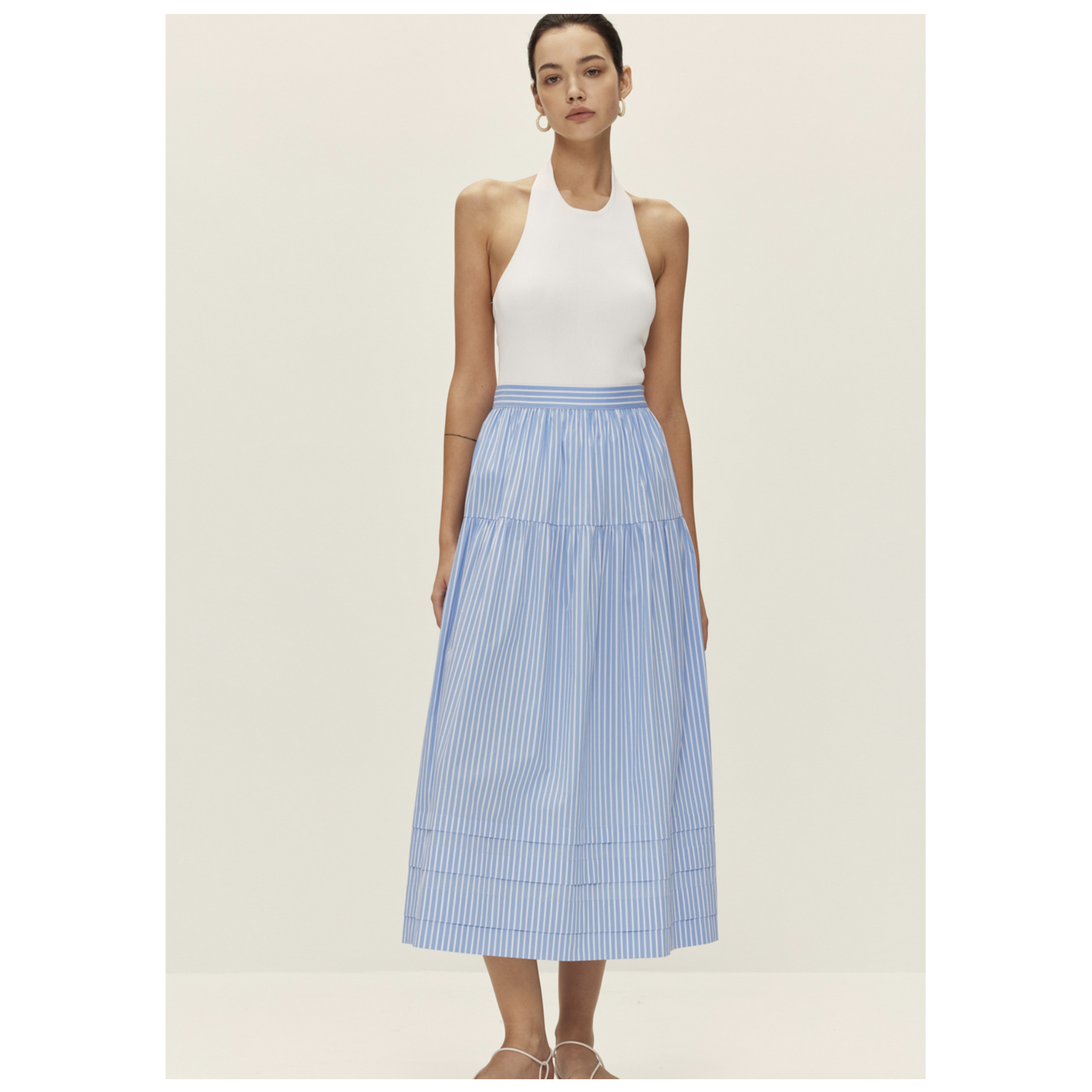 Veda Stripe Skirt